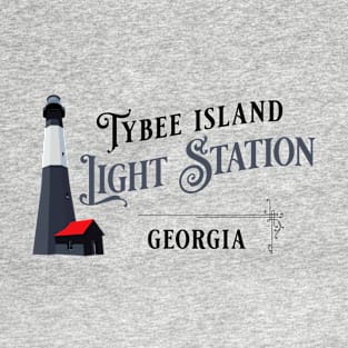 Tybee Island Light Station Georgia Vintage Style T-Shirt